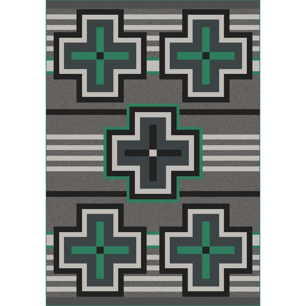 Hunter Rug – Jade – cabin lodge area rug