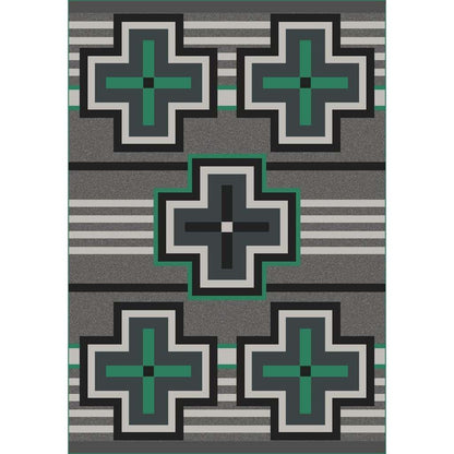 Hunter Rug – Jade – cabin lodge area rug