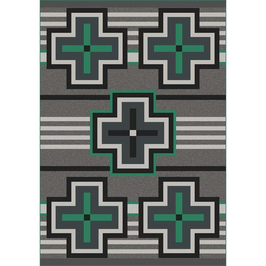 Hunter Rug – Jade – cabin lodge area rug