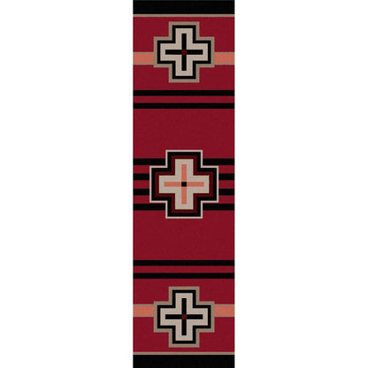 Hunter Rug – Red – detail view