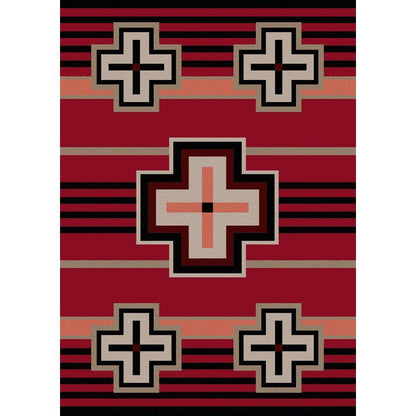 Hunter Rug – Red – cabin lodge area rug