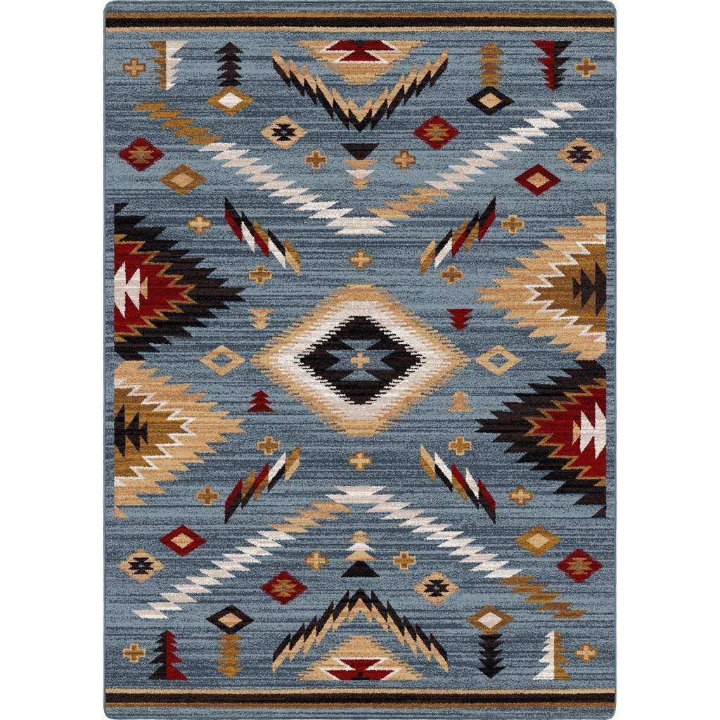 Interlaced Horizon Rug – Gray Stone – pattern detail