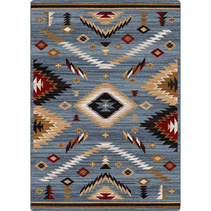 Interlaced Horizon Rug – Gray Stone – pattern detail