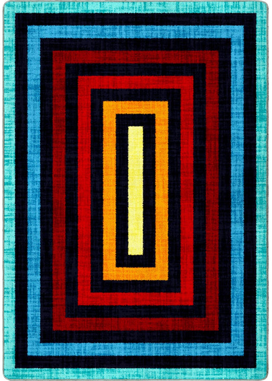 Intrigue Rug – Sunset – cabin lodge area rug