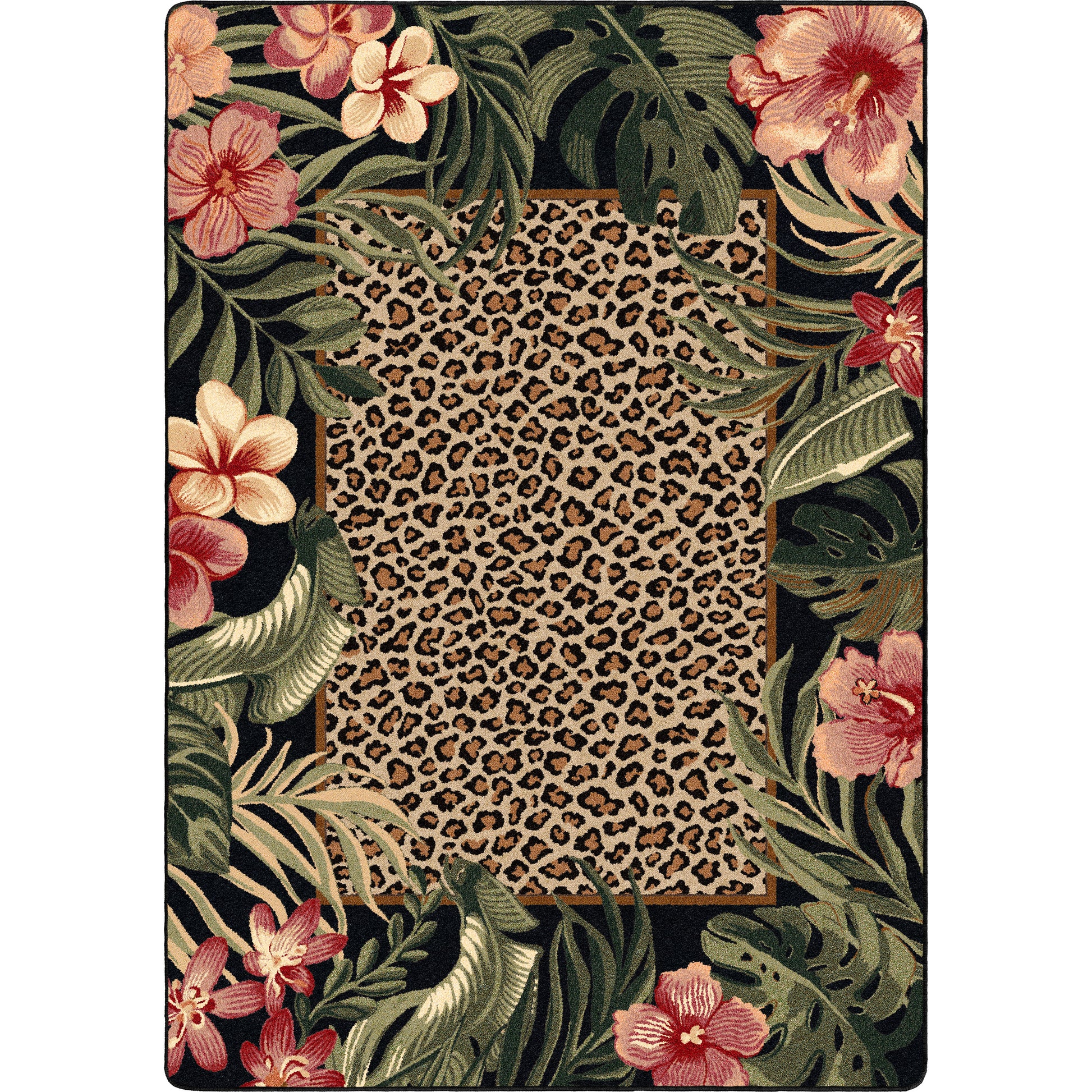 Island Fauna OKA Rug – Tropical – cabin lodge area rug