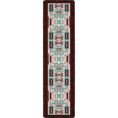 Prairie Wind Rug – Turquoise – room setting
