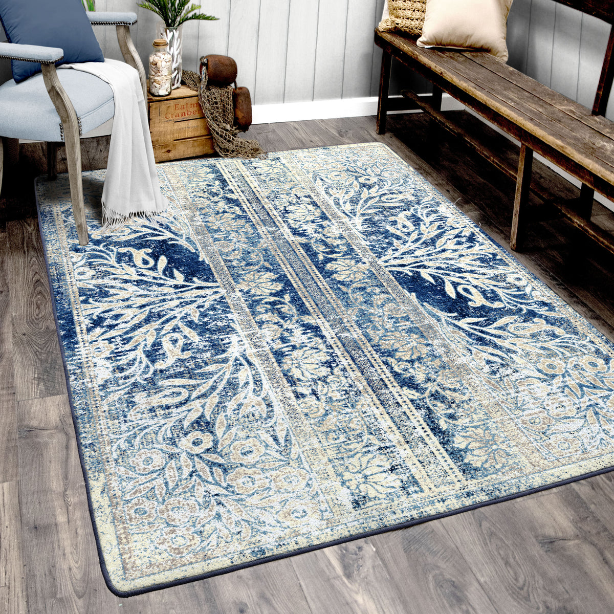 Delft Flowers Rug – Countryside – detail view