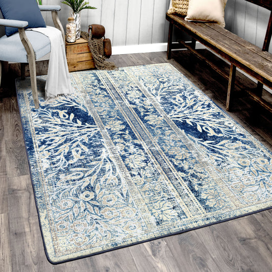 Delft Flowers Rug – Countryside – detail view