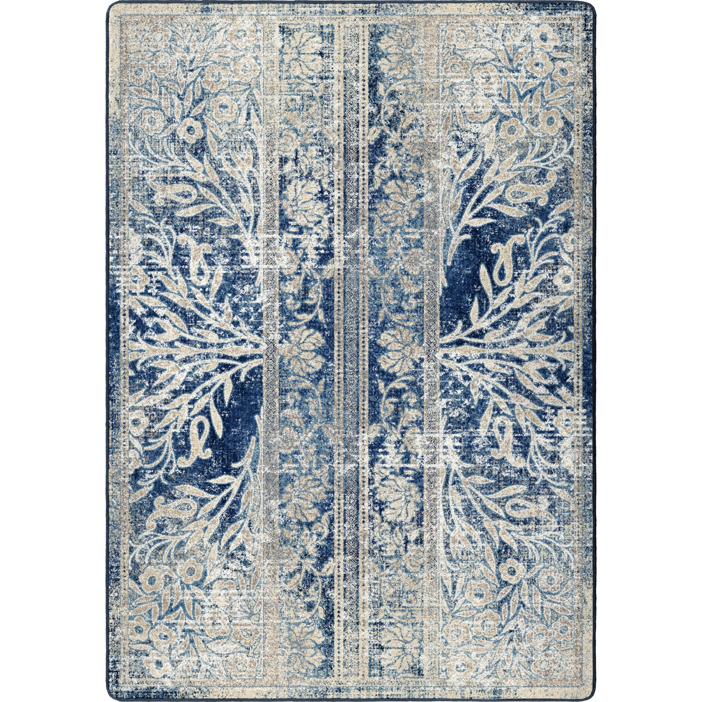 Delft Flowers Rug – Countryside – cabin lodge area rug