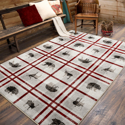 Rio Vista Rug – Red Stripe – detail view