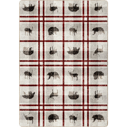 Rio Vista Rug – Red Stripe – cabin lodge area rug