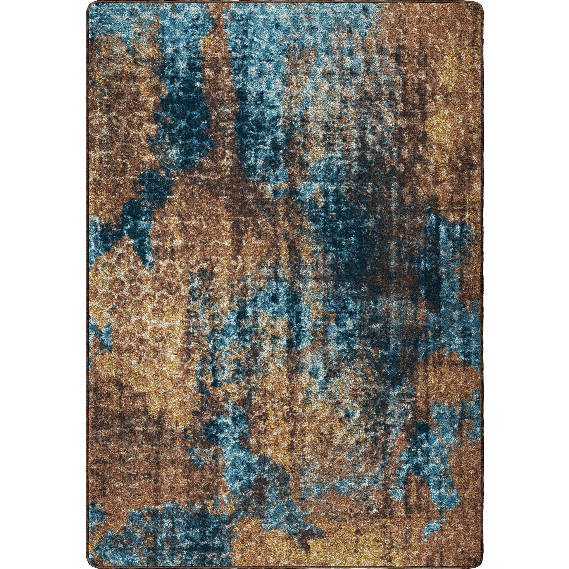 Mystic Rug – Turquoise Splash – cabin lodge area rug