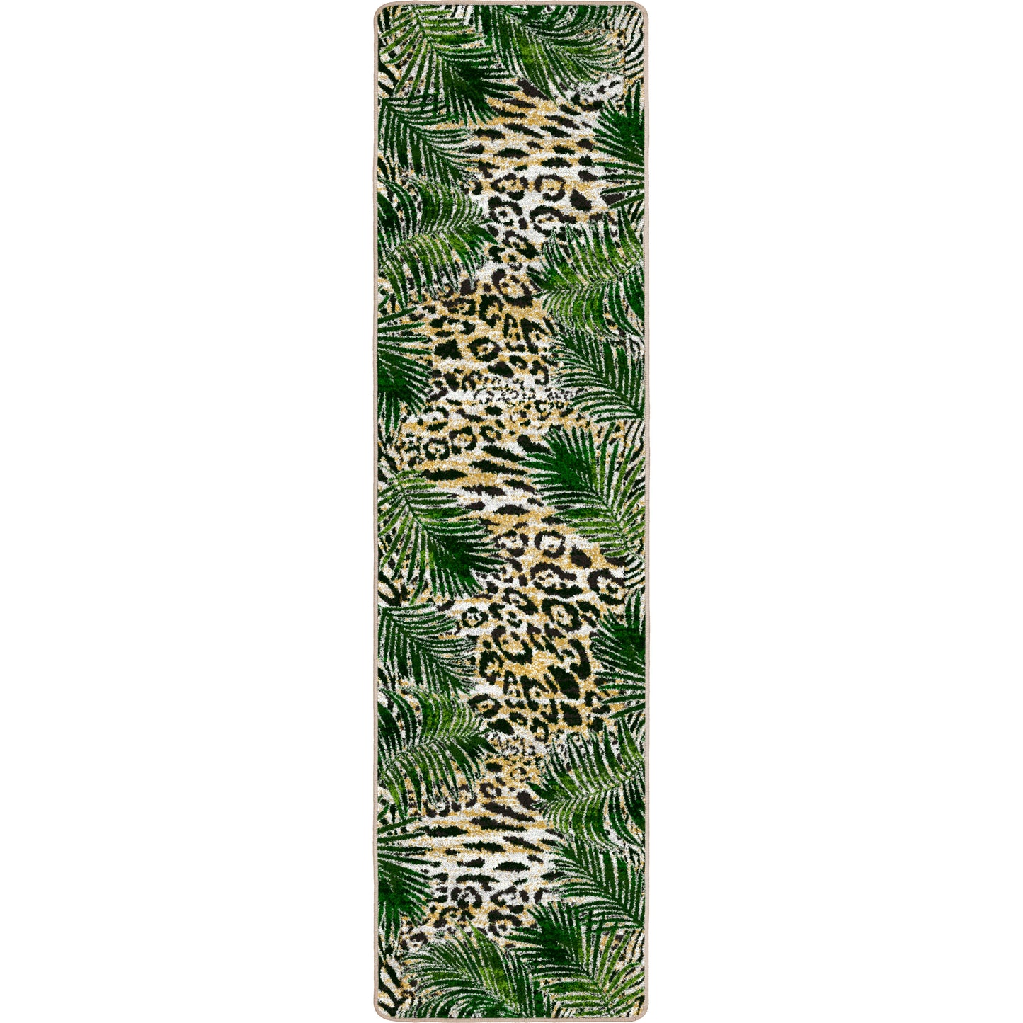 Jungle Border Rug – Natural – room setting