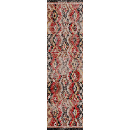 Just Praying Rug – Distressed Red – close up