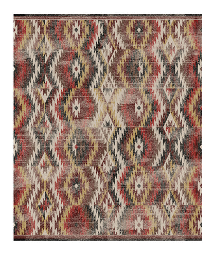 Just Praying Rug – Distressed Red – detail view