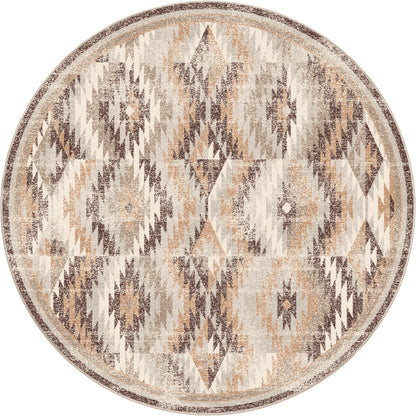 Just Praying Rug – Distressed Natural – close up