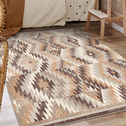 Just Praying Rug – Distressed Natural – detail view