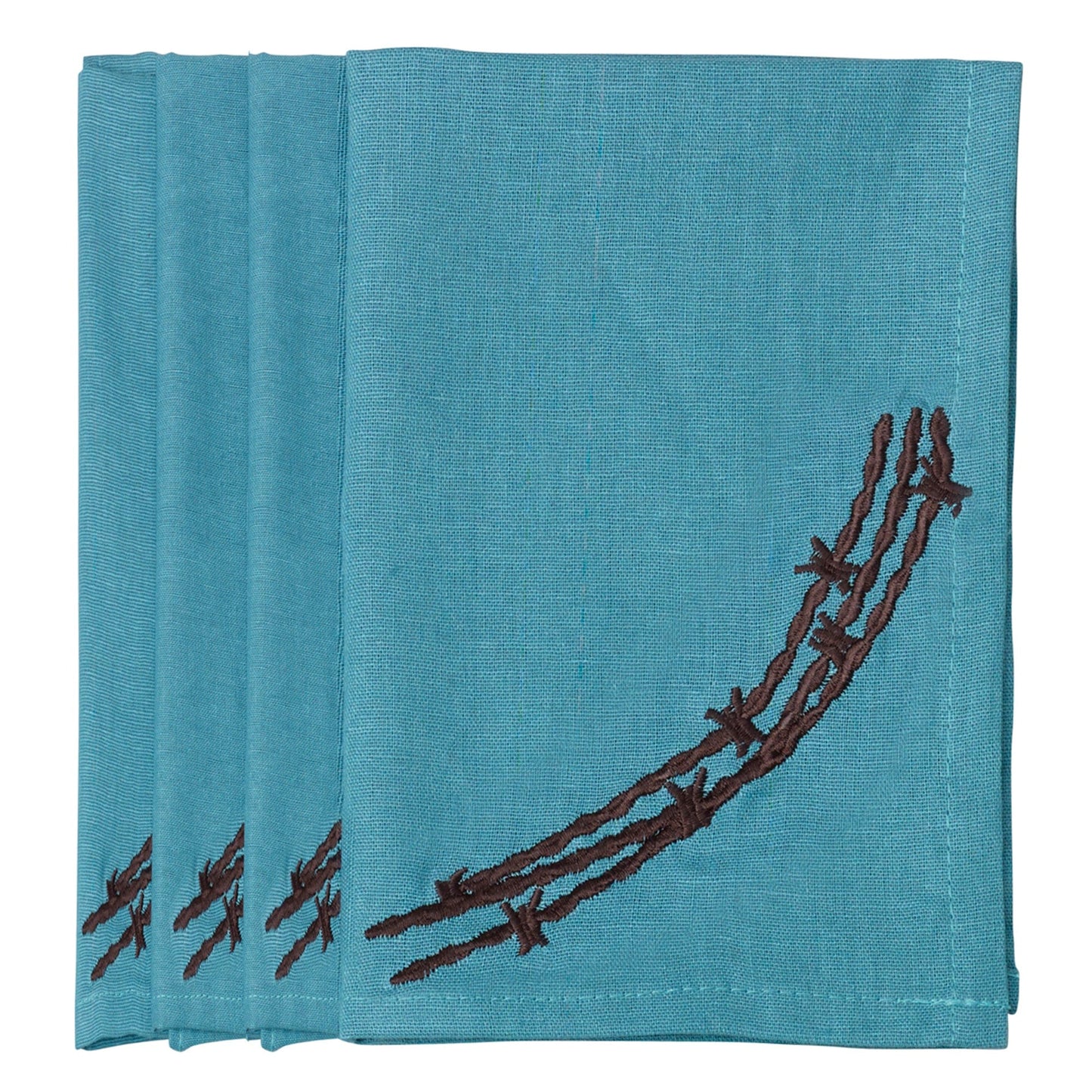 Barbwire Napkin Set, 4 Pc