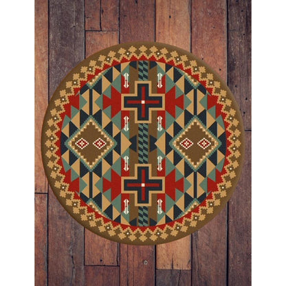 Keep It In The Tribe-CabinRugs Southwestern Rugs Wildlife Rugs Lodge Rugs Aztec RugsSouthwest Rugs
