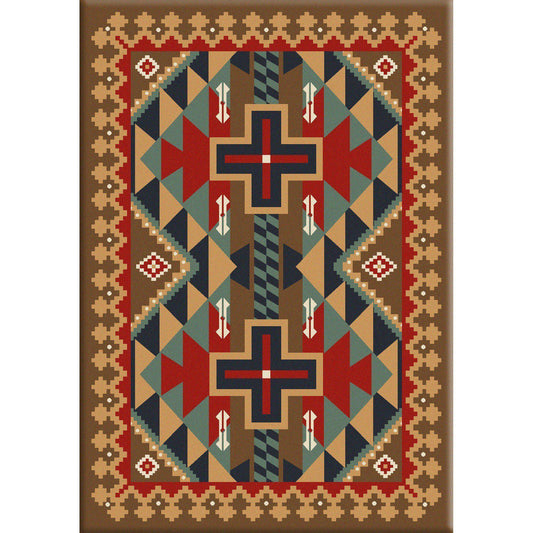 Keep It In The Tribe-CabinRugs Southwestern Rugs Wildlife Rugs Lodge Rugs Aztec RugsSouthwest Rugs