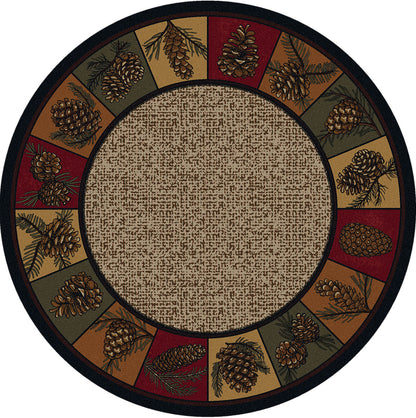 Kindred Cones OKA Rug – Rustic – close up