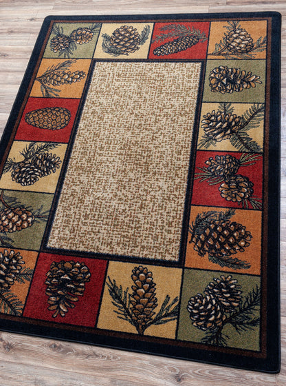 Kindred Cones OKA Rug – Rustic – detail view