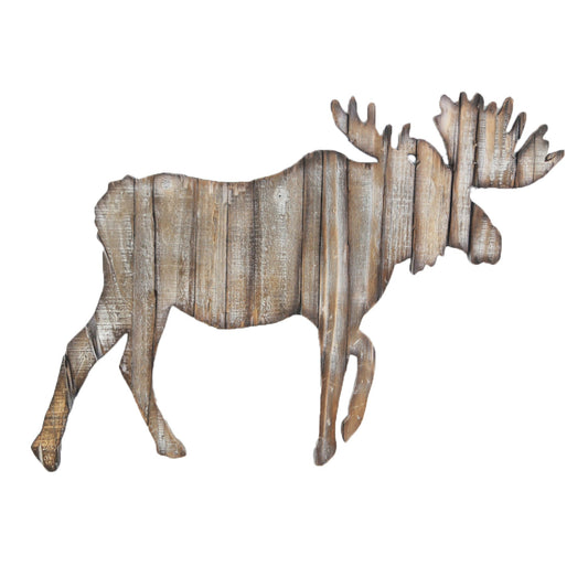 Moose Cut Out Rustic Wall Décor