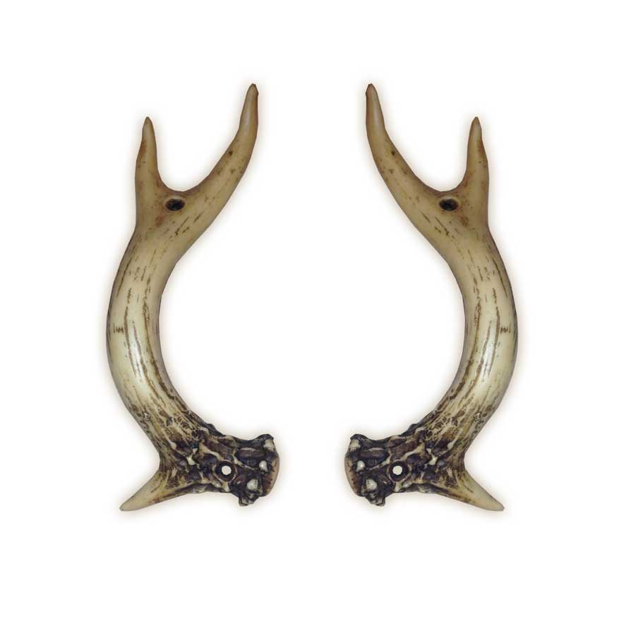 Faux Antler Door Handle Set, 2 Pc