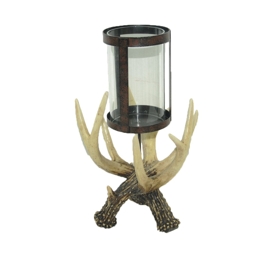 Antler Hurricane Candle Holder