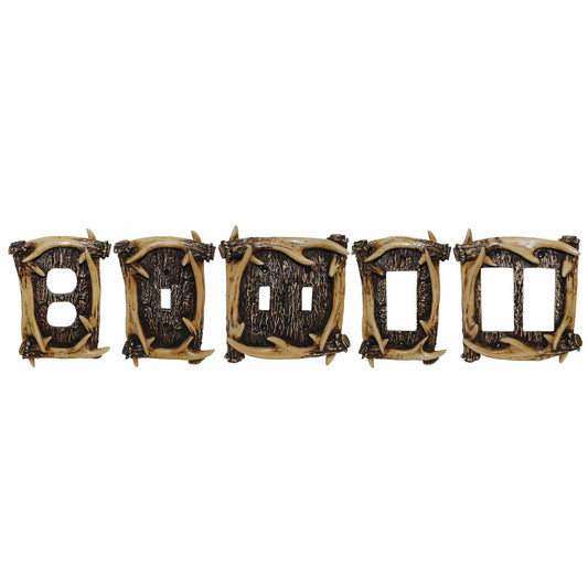 Antler Double Wall Switch Plate