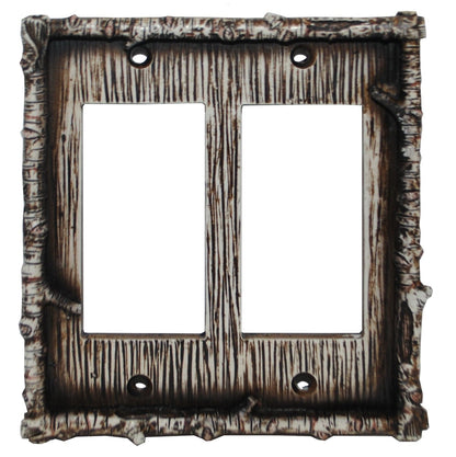 Birch Twig Double Rocker Wall Switch Plate