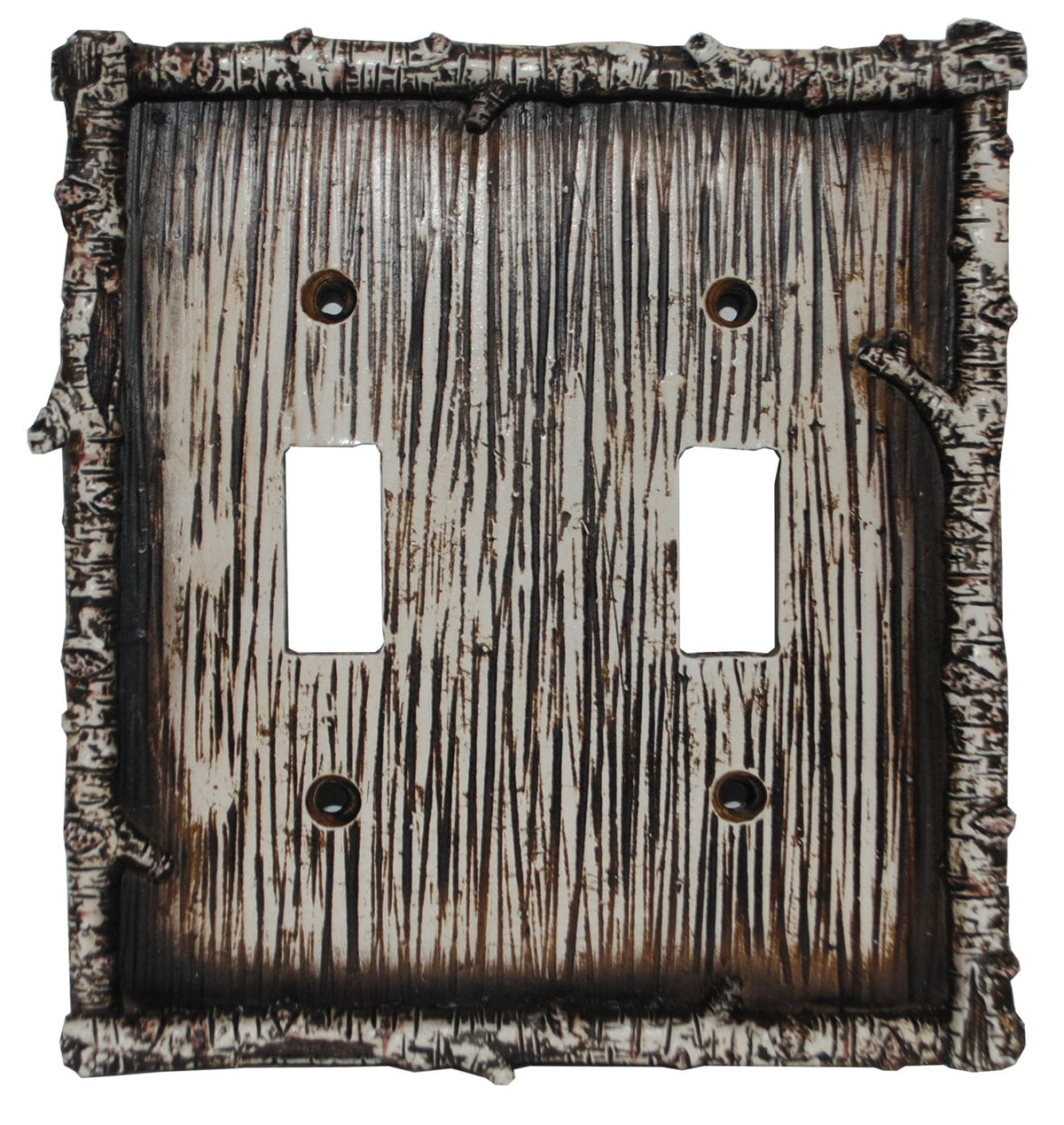 Birch Twig Double Wall Switch Plate