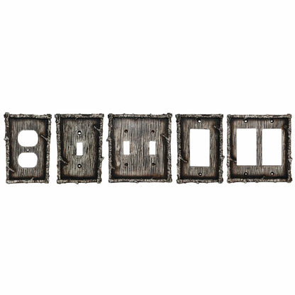 Birch Twig Double Rocker Wall Switch Plate