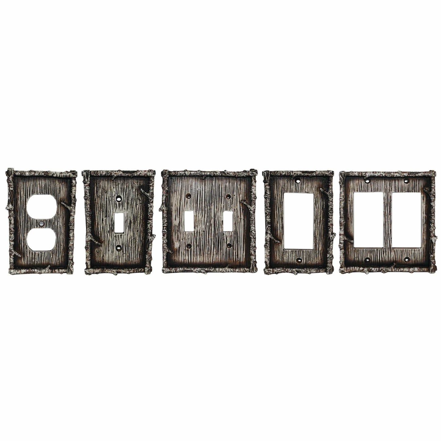 Birch Twig Double Wall Switch Plate