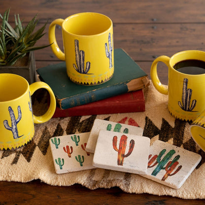Cactus Mug & Coaster Set, 8 Pc