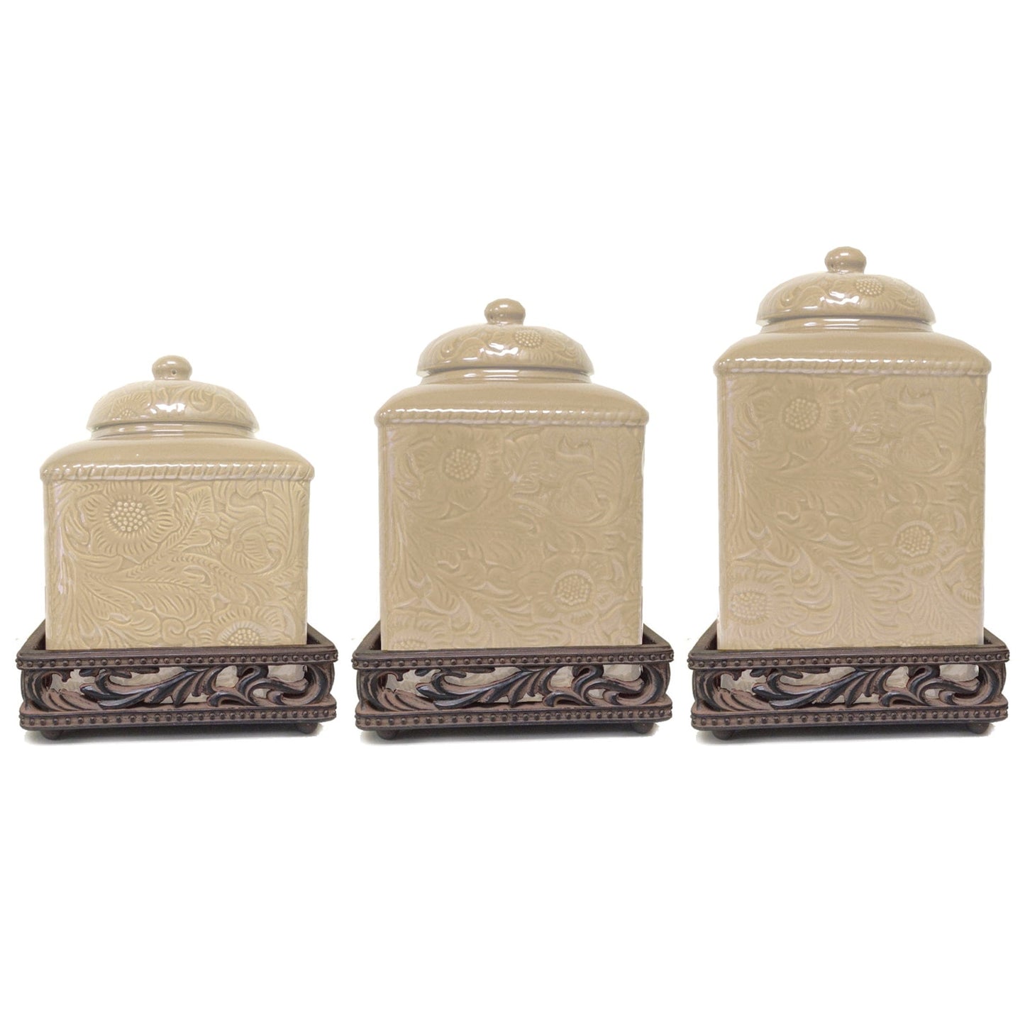 Savannah Canister & Base Set, 6 Pc