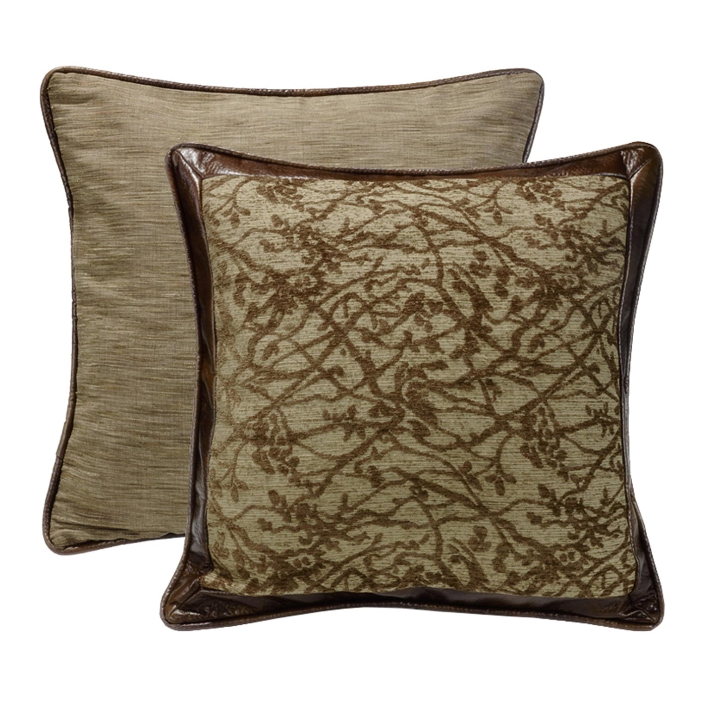 Highland Lodge Branches Motif Reversible Euro Sham