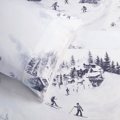 Ski Life Eucalyptus Sheet Set, 3 Pc