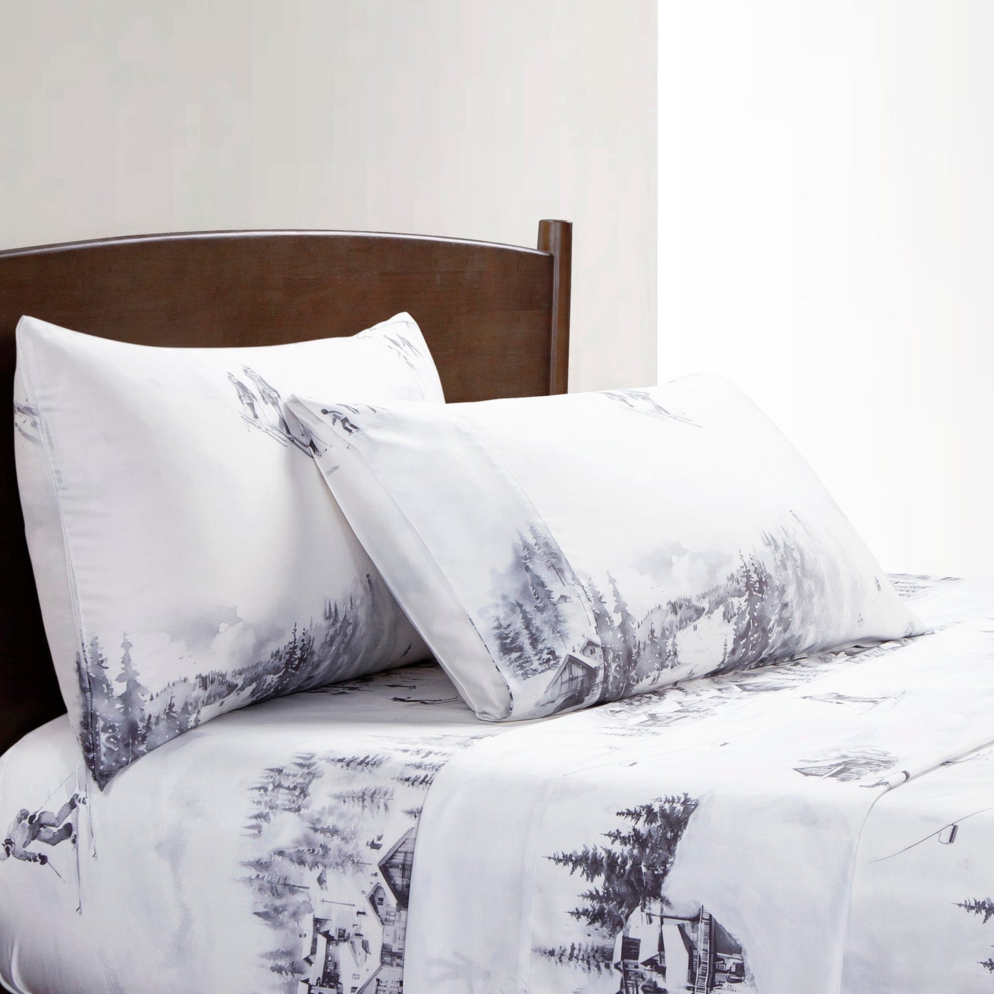 Ski Life Eucalyptus Sheet Set, 3 Pc