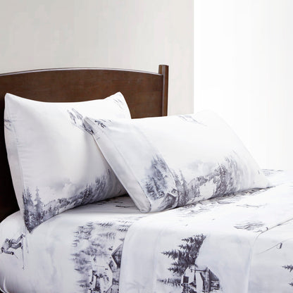 Ski Life Eucalyptus Sheet Set, 3 Pc