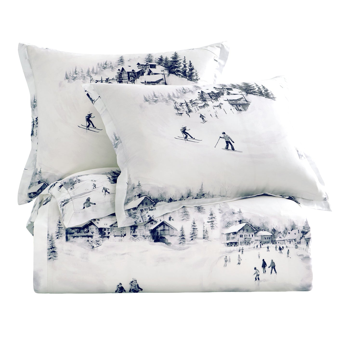 Ski Life Eucalyptus Duvet Cover Set, 3 Pc