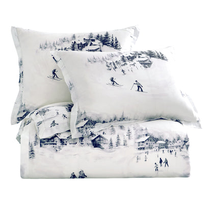Ski Life Eucalyptus Duvet Cover Set, 3 Pc