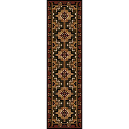 Land Of The Hills Rug – Red – detail view