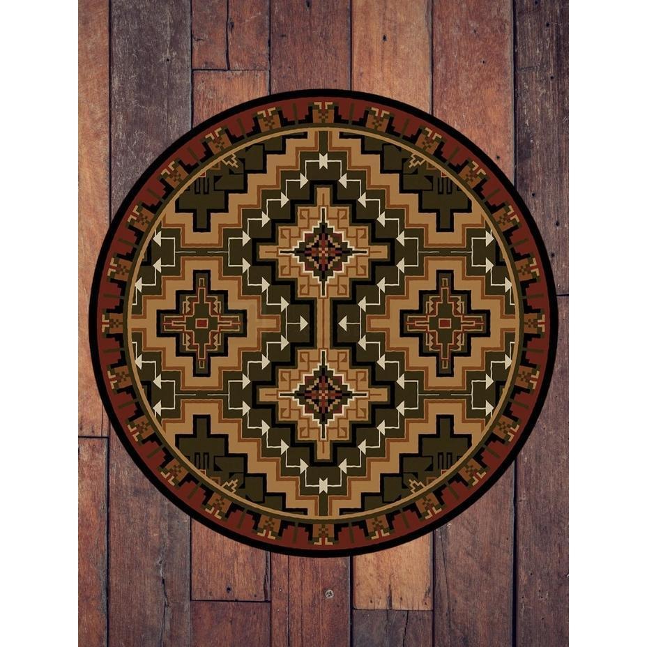 Land Of The Hills Rug – Red – room setting