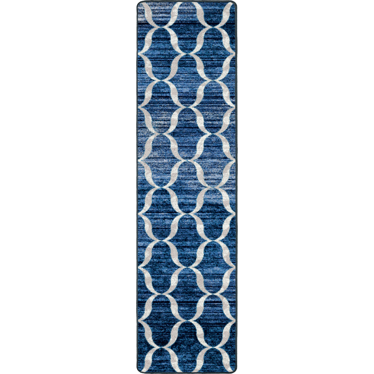 Lattice Rug – Blue – close up