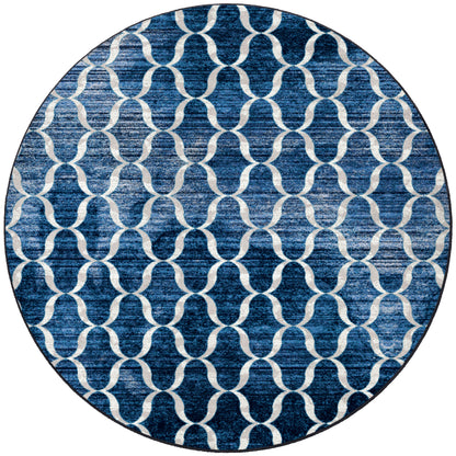 Lattice Rug – Blue – lifestyle