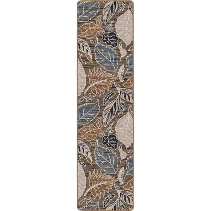 Leaves Rug – Suede – close up