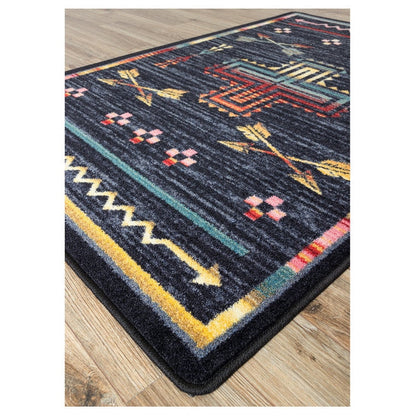 Legends Of The Desert Rug – Grey – detail view