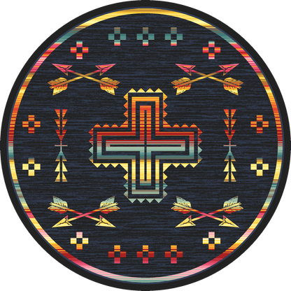 Legends Of The Desert Rug – Grey – close up