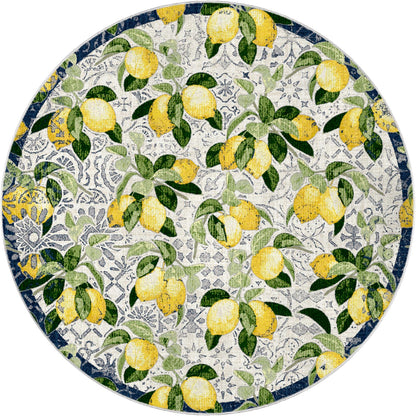 Lemon Bloom Rug – Fresh Citrus – lifestyle